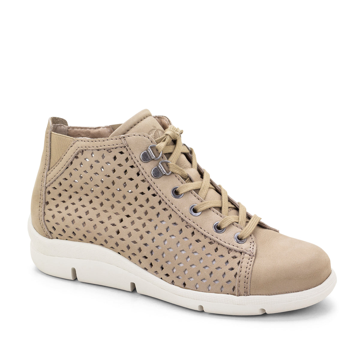 Victoria Perforated Leather Summer Bootie