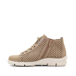 Victoria Perforated Leather Summer Bootie