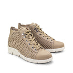 Victoria Perforated Leather Summer Bootie