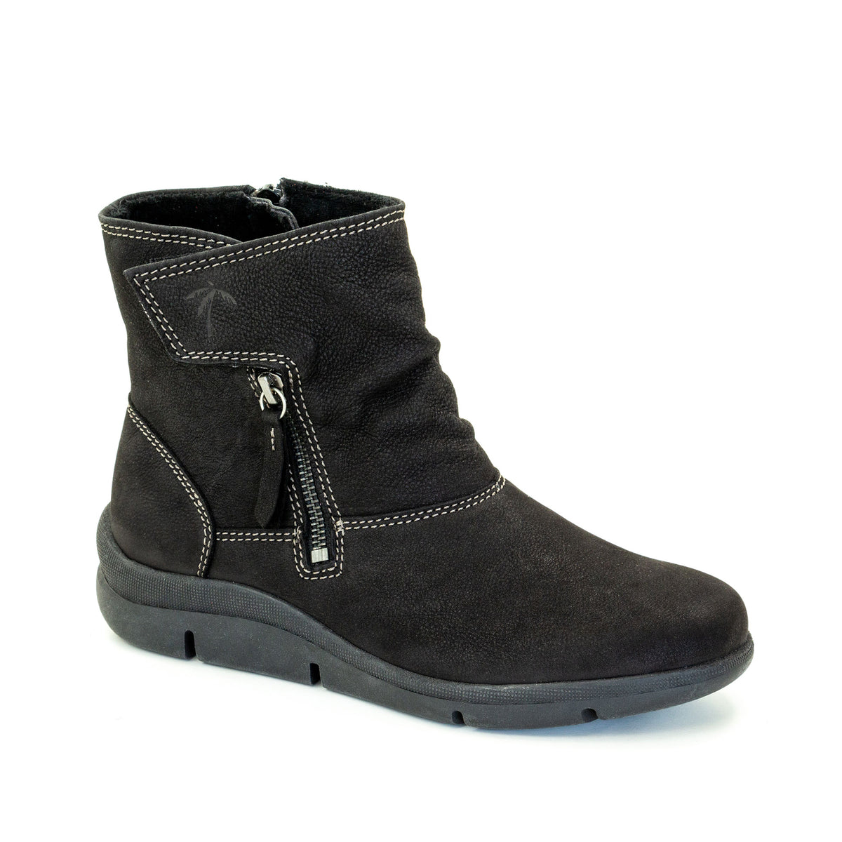 Vida Leather Slouch Bootie