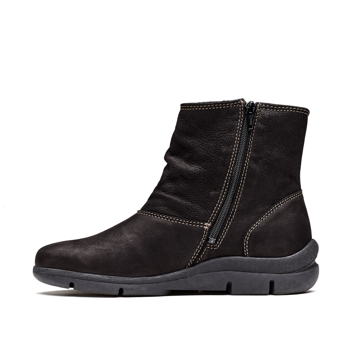 Vida Leather Slouch Bootie