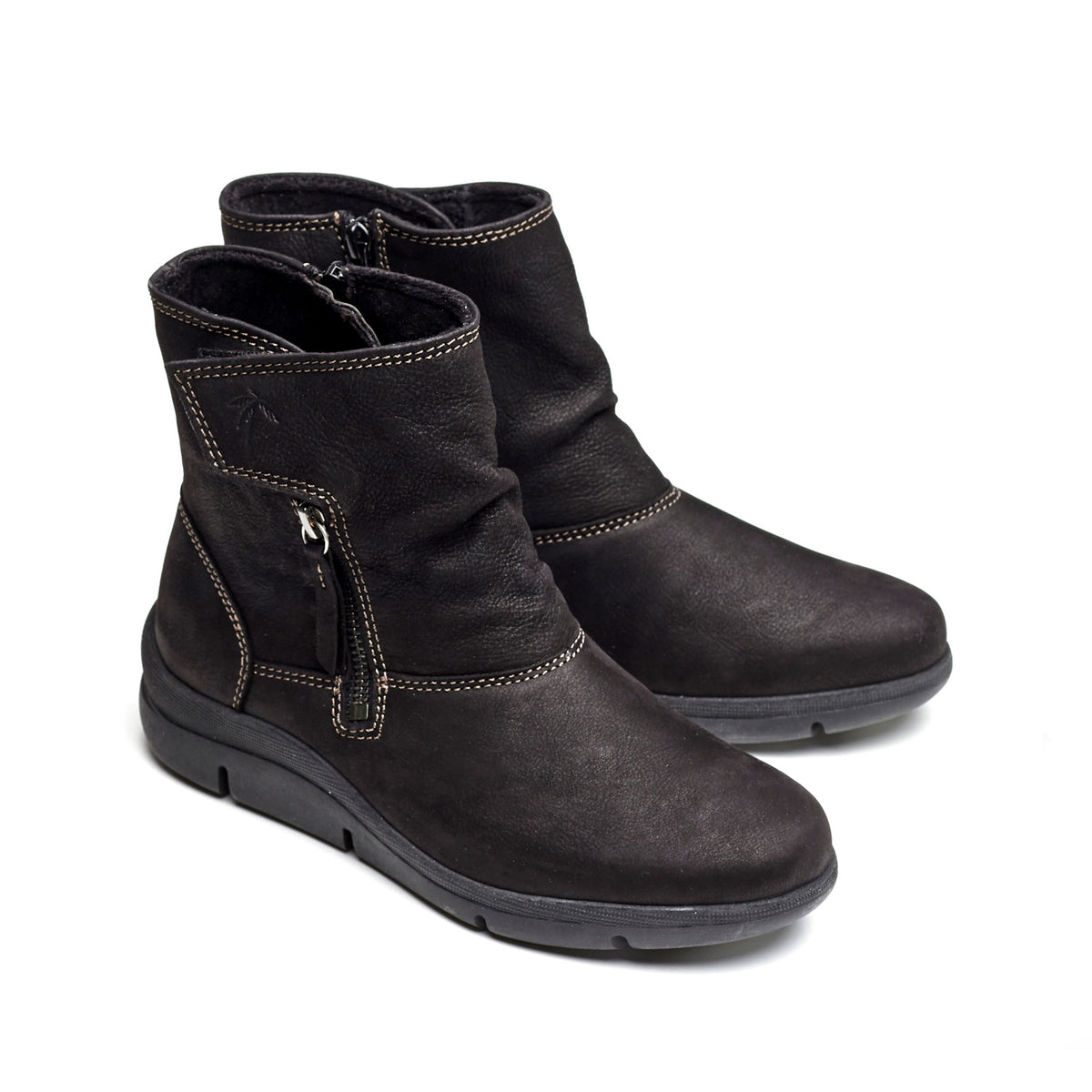 Vida Leather Slouch Bootie