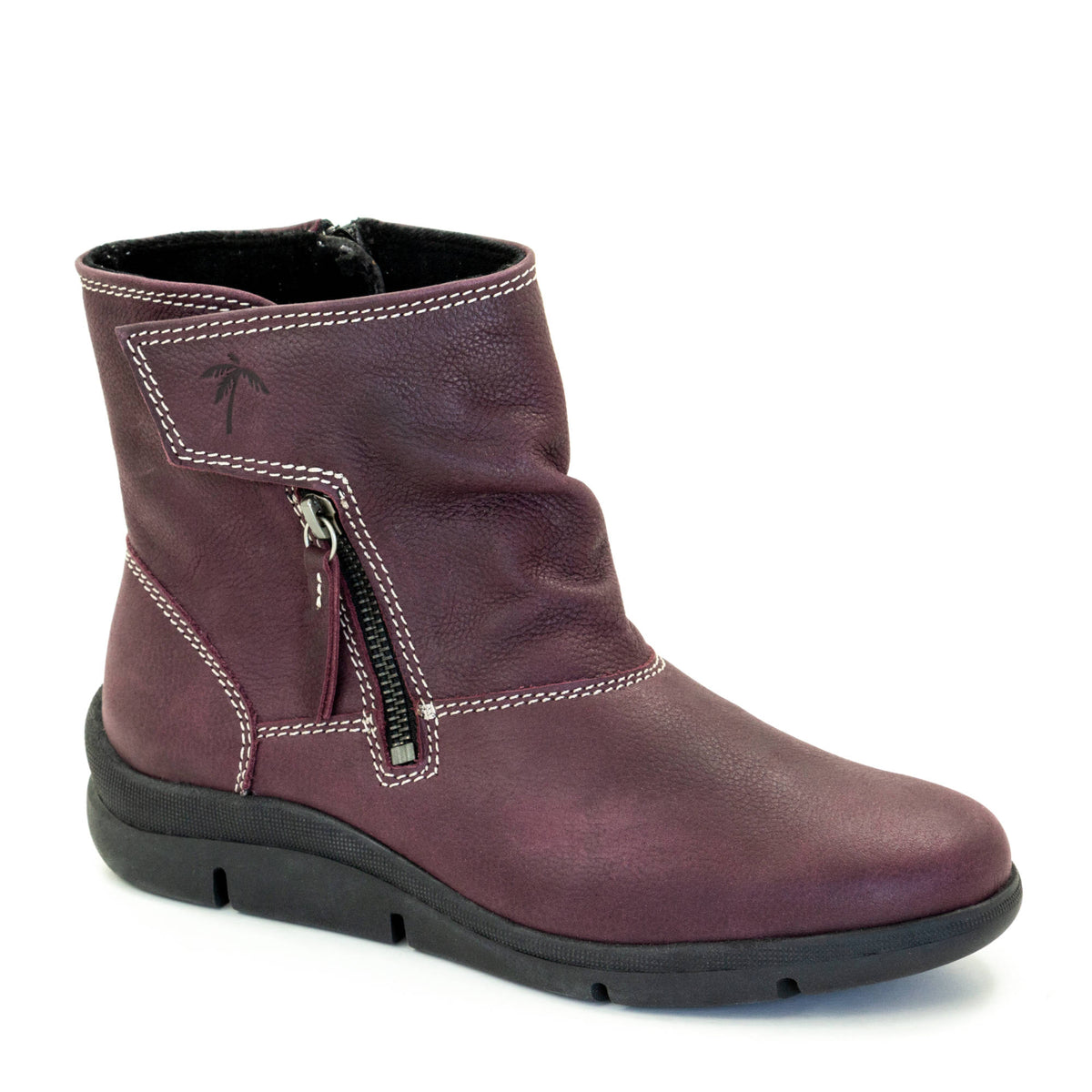 Vida Leather Slouch Bootie