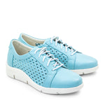 Vivian Perforated Leather Lace-Up Shoe