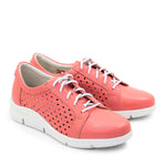 Vivian Perforated Leather Lace-Up Shoe