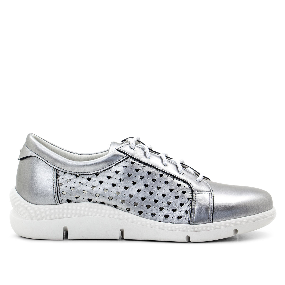Vivian Perforated Leather Lace-Up Shoe