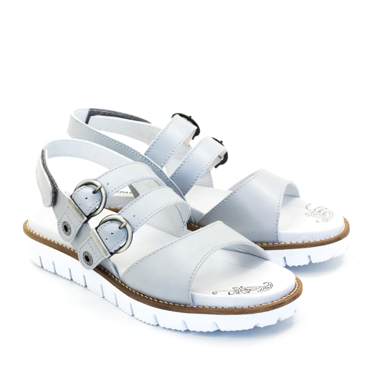 Alicia Leather Strappy Adjustable Sandals