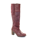 Geneva High Riding Leather & Suede Boot