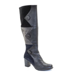 Gwyneth High Riding Leather & Suede Boot