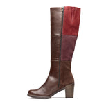 Gwyneth High Riding Leather & Suede Boot