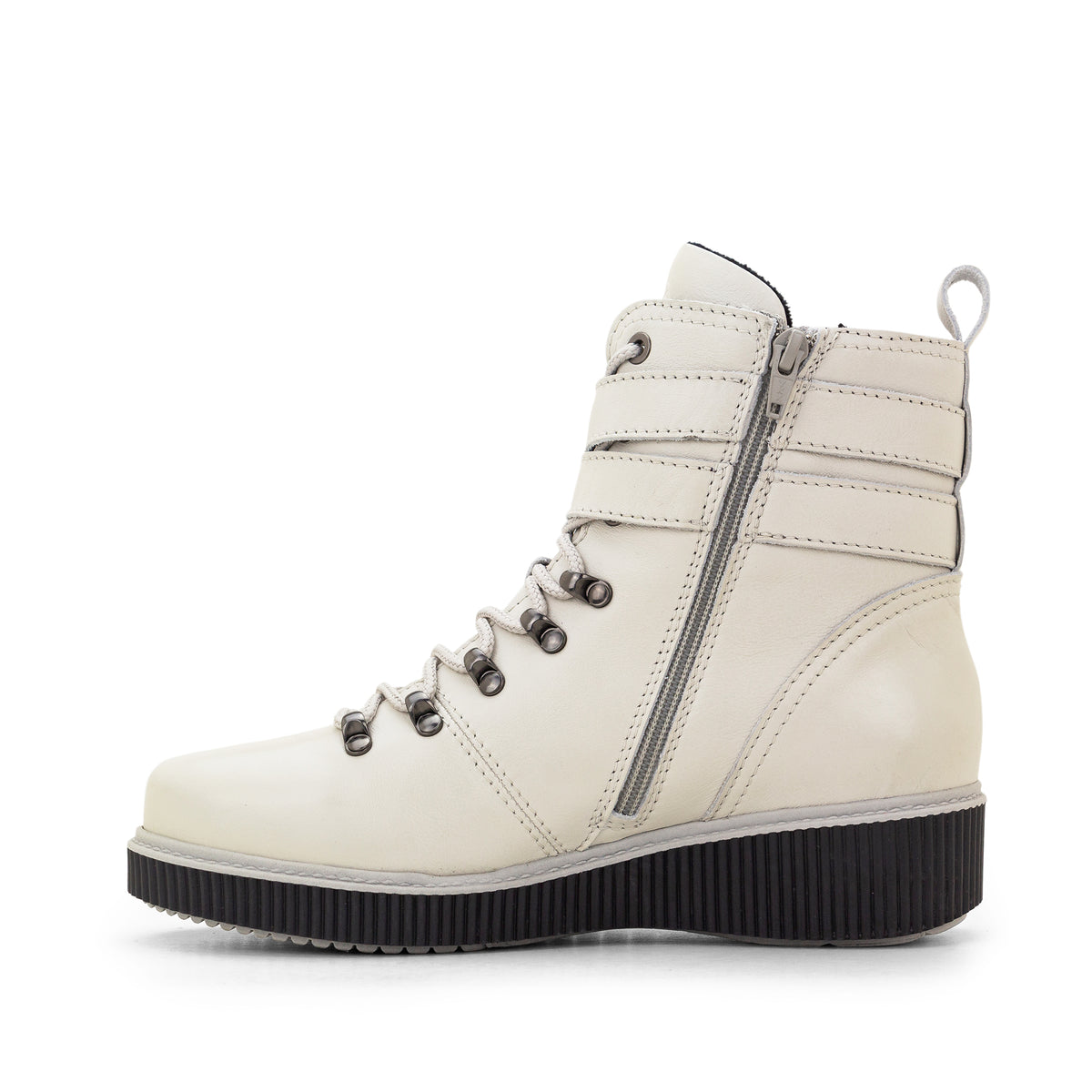 Jessie Leather Wedge Boot