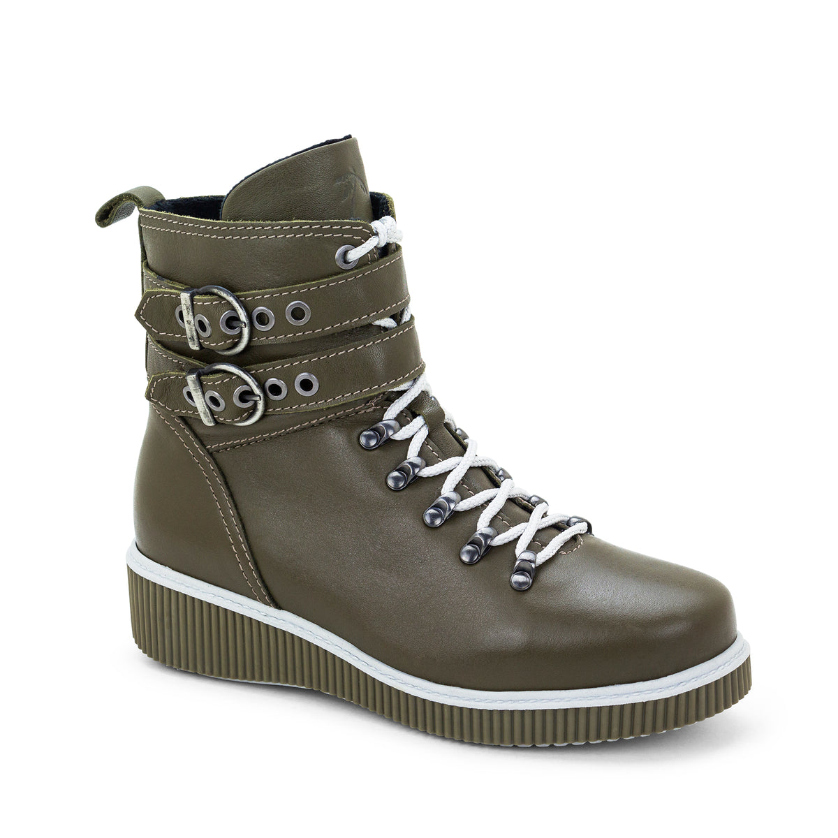 Jessie Leather Wedge Boot