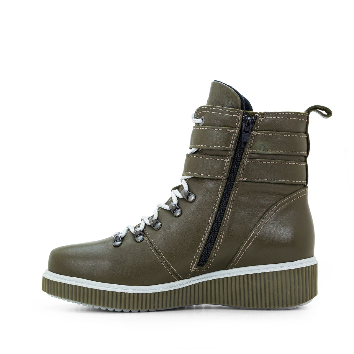 Jessie Leather Wedge Boot