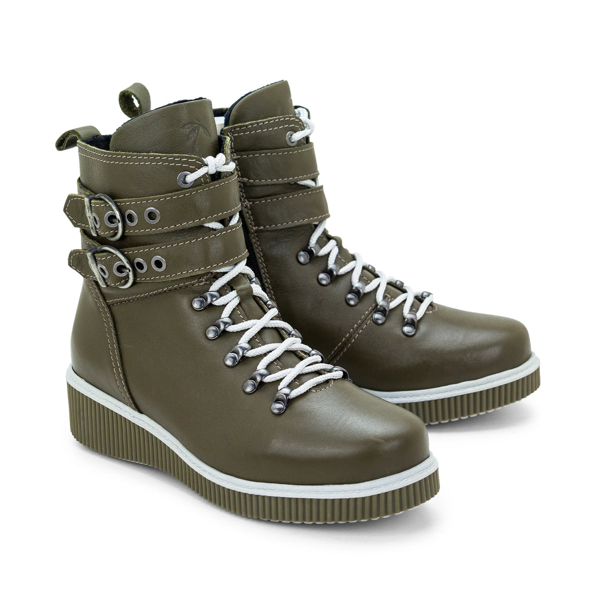 Jessie Leather Wedge Boot