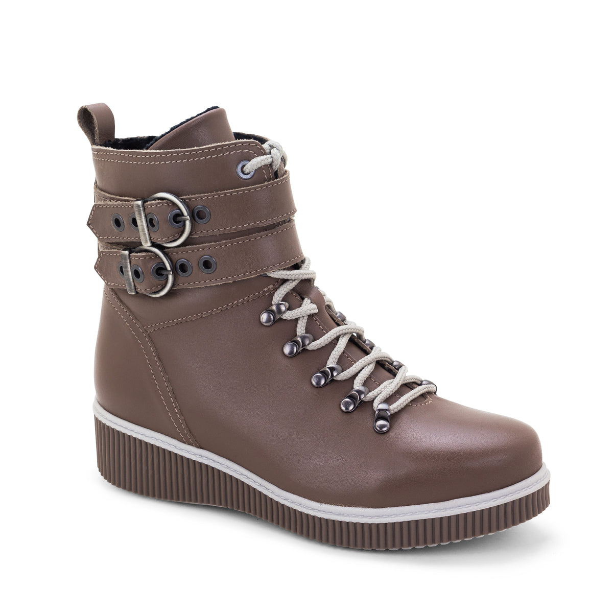 Jessie Leather Wedge Boot