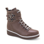 Jessie Leather Wedge Boot