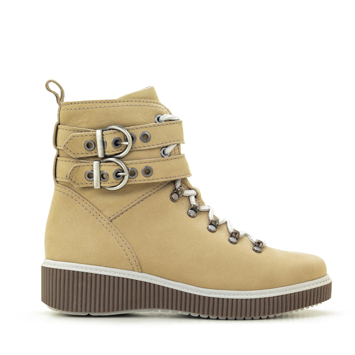 Jessie Leather Wedge Boot
