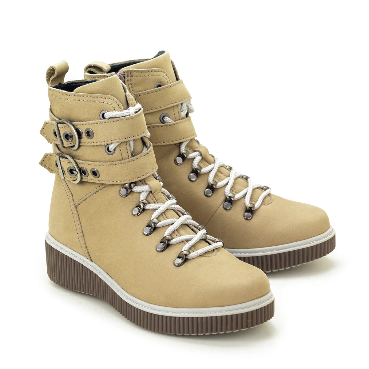 Jessie Leather Wedge Boot