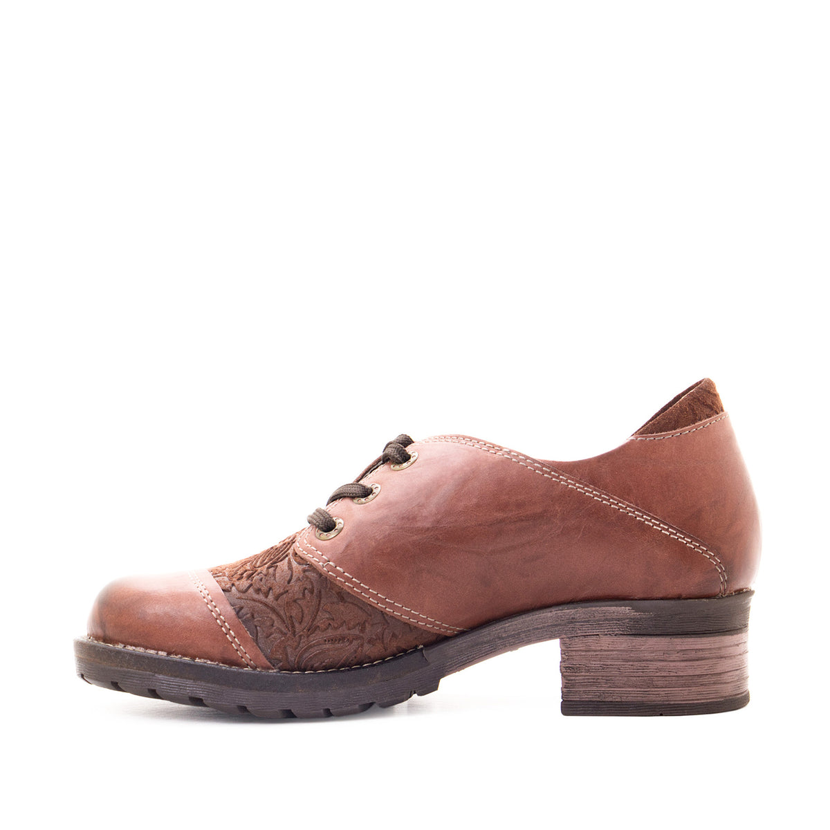 Kalista Leather & Printed Suede Lace-Up Shoes