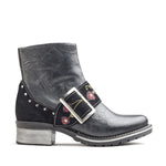 Kamilah Scrunched Leather & Suede Boot