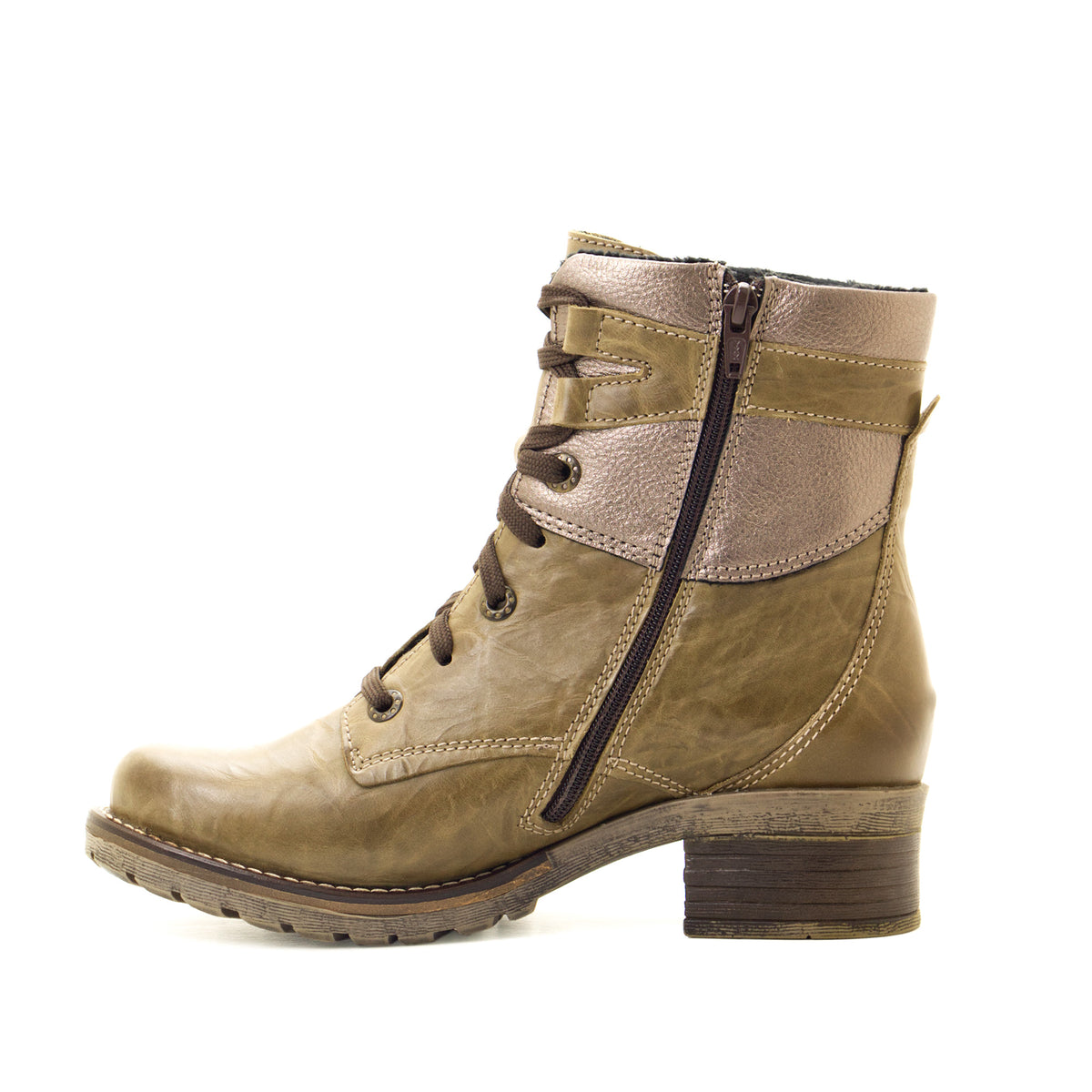 Kara Metallic Scrunched Leather Boot