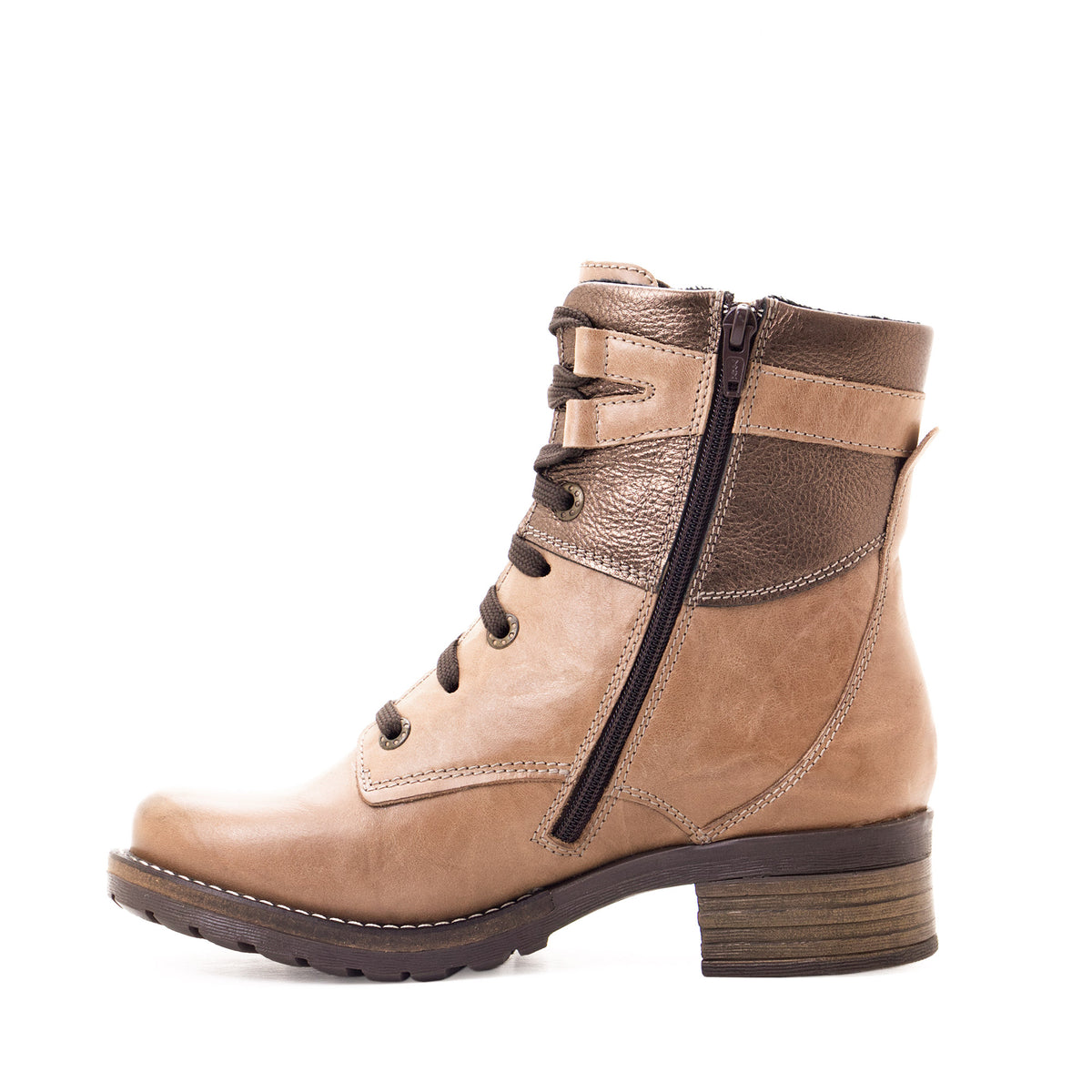 Kara Metallic Scrunched Leather Boot