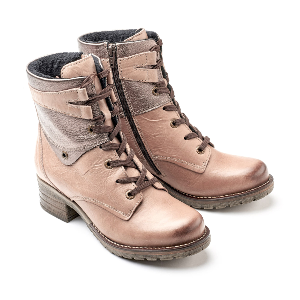 Kara Metallic Scrunched Leather Boot