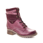 Kara Scrunched Leather & Printed Suede Boot