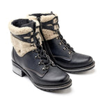 Kara Leather & Shearling Boot