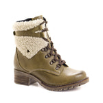 Kara Leather & Shearling Boot