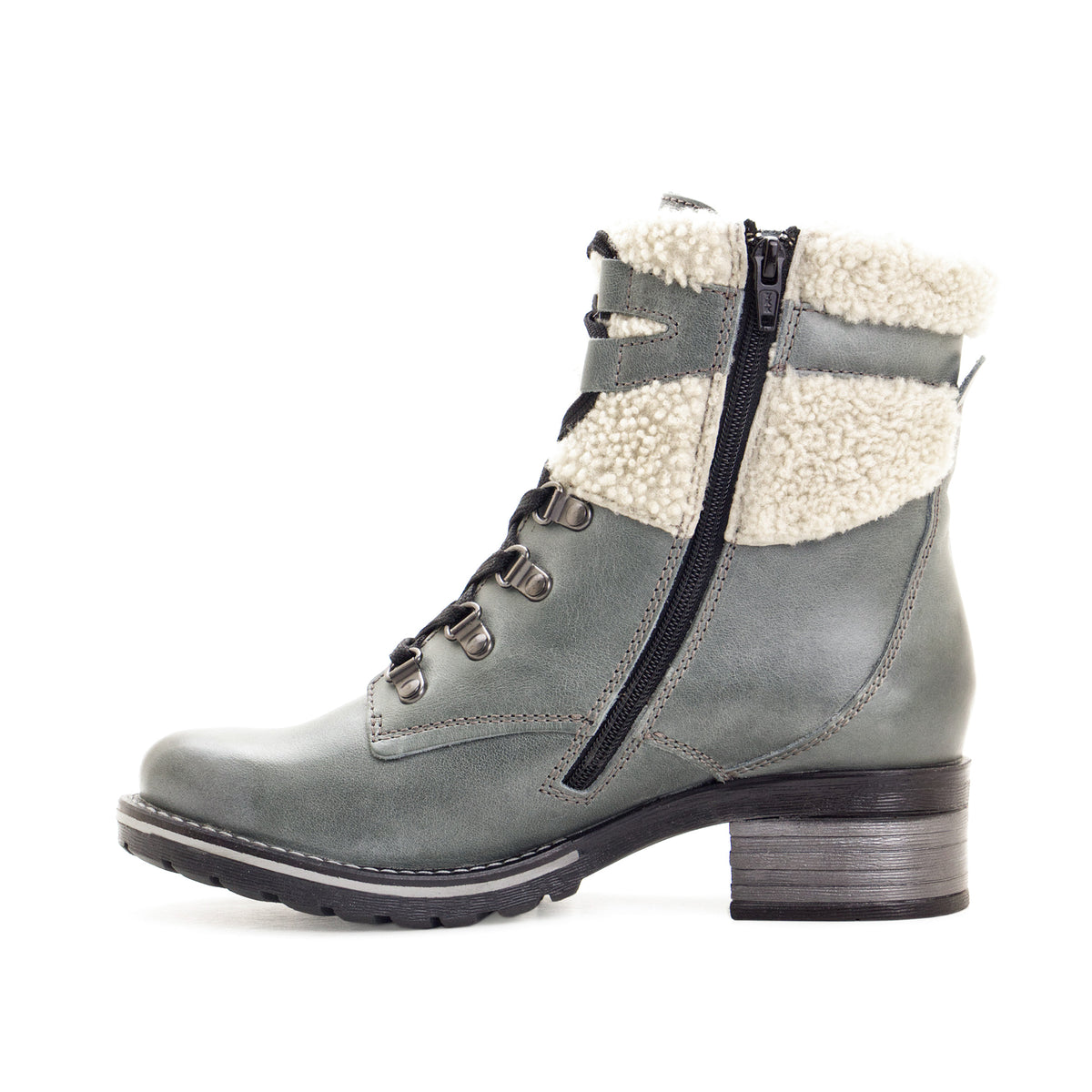 Kara Leather & Shearling Boot