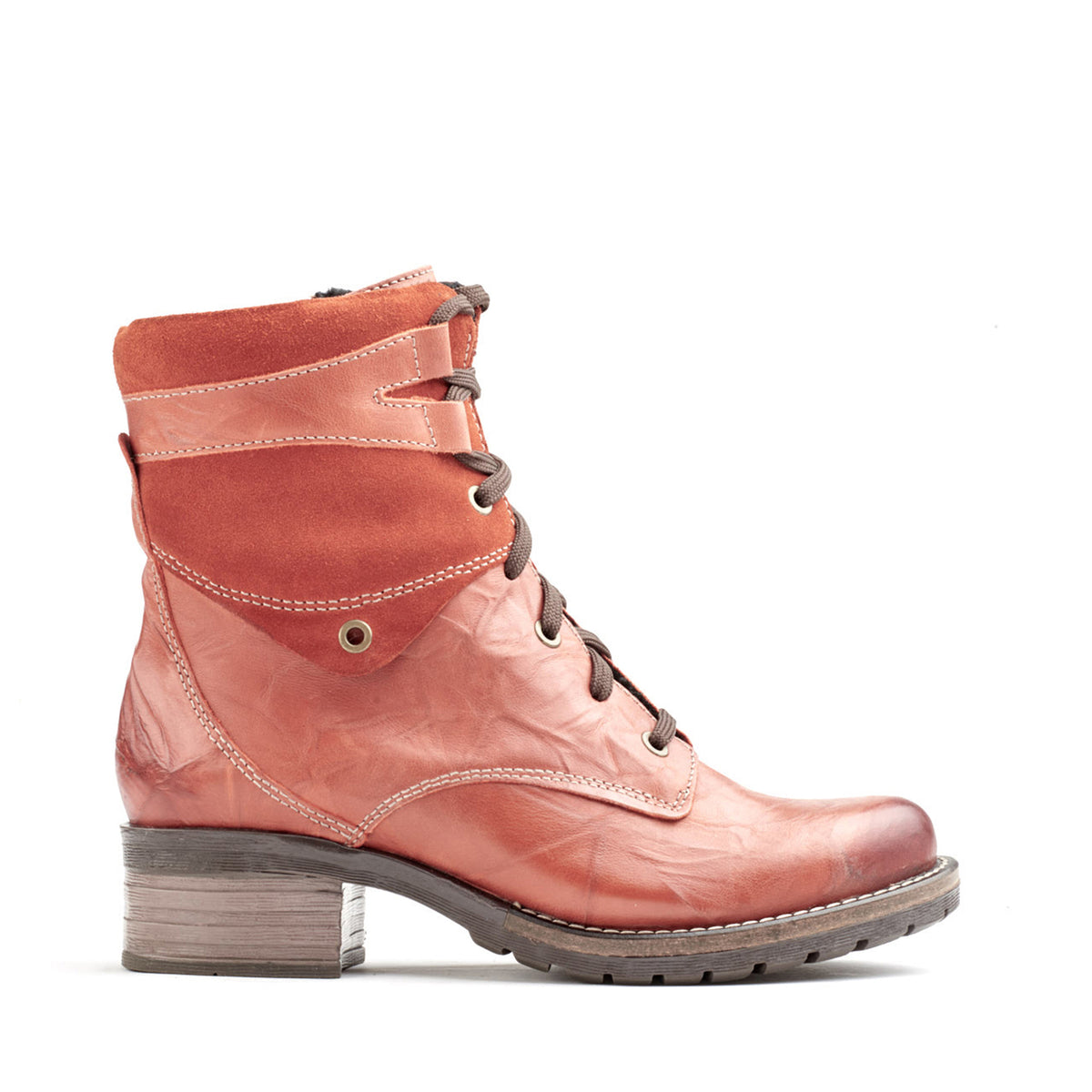 Kara Scrunched Leather & Suede Boot