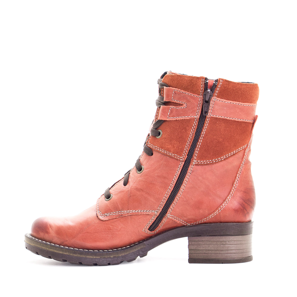 Kara Scrunched Leather & Suede Boot
