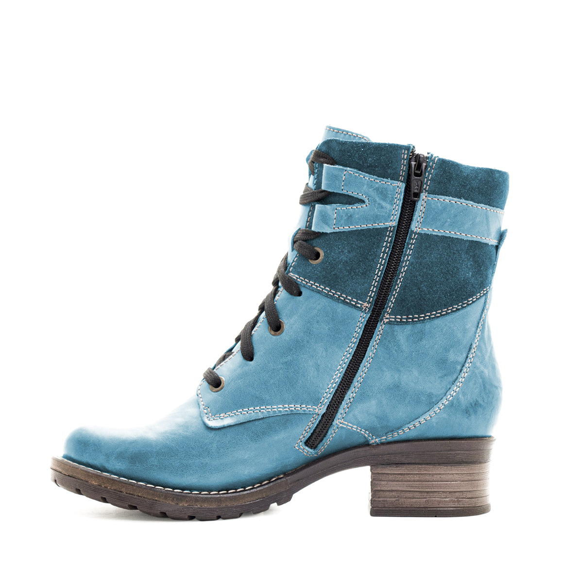 Kara Scrunched Leather & Suede Boot