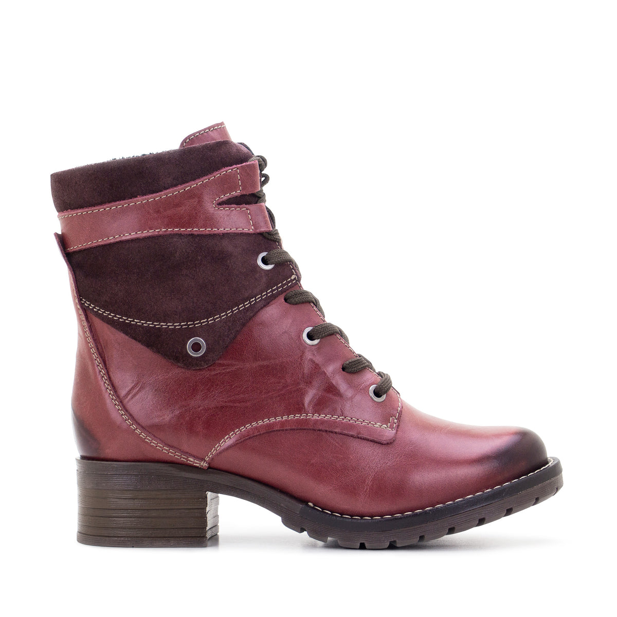 Kara Scrunched Leather & Suede Boot