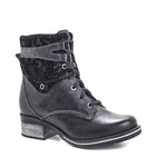 Kara Leather & Velvet Boot