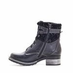 Kara Leather & Velvet Boot