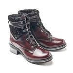 Kara Leather & Velvet Boot