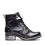 Karissa Burel Scrunched Leather & Suede Boot