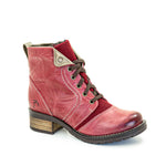 Karissa Burel Scrunched Leather & Suede Boot