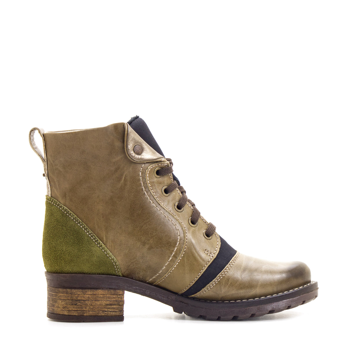 Karissa Scrunched Leather & Neoprene Boot
