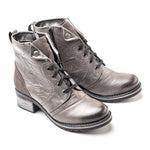 Karissa Scrunched Leather & Suede Boot