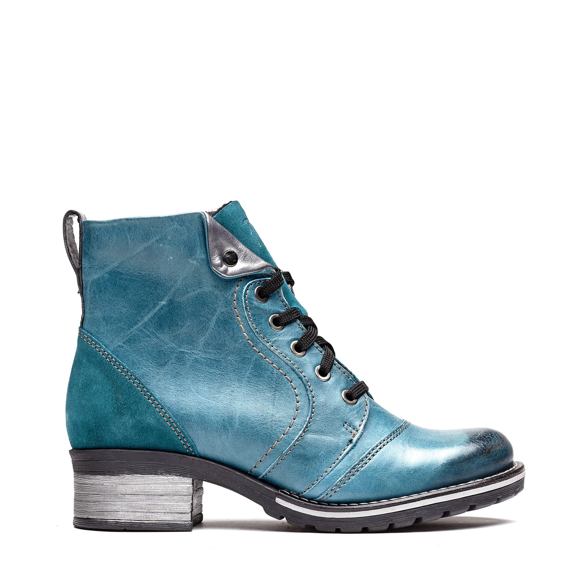 Karissa Scrunched Leather & Suede Boot