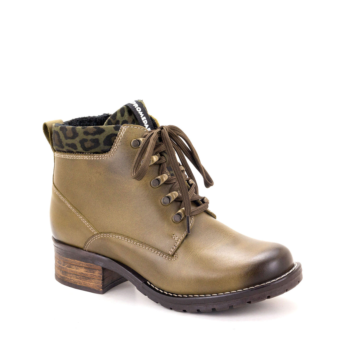 Karolina Metallic Leather Lace-Up Bootie