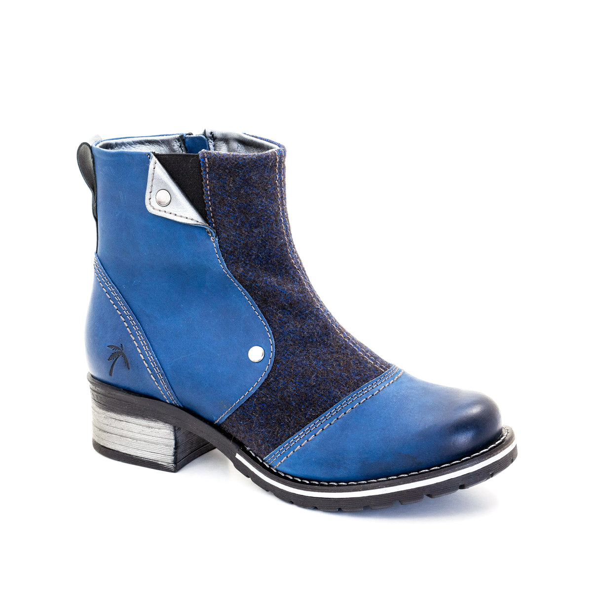 Kassia Leather & Burel Wool Boot