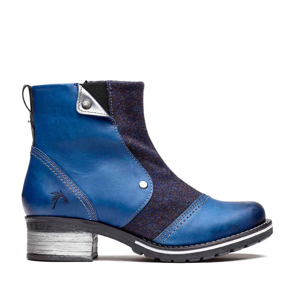 Kassia Leather & Burel Wool Boot