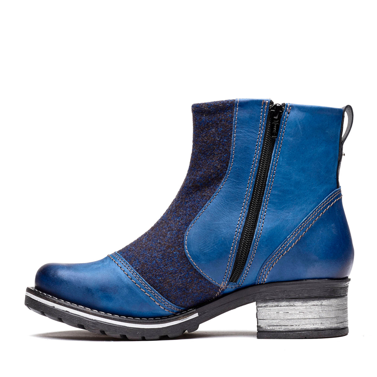 Kassia Leather & Burel Wool Boot