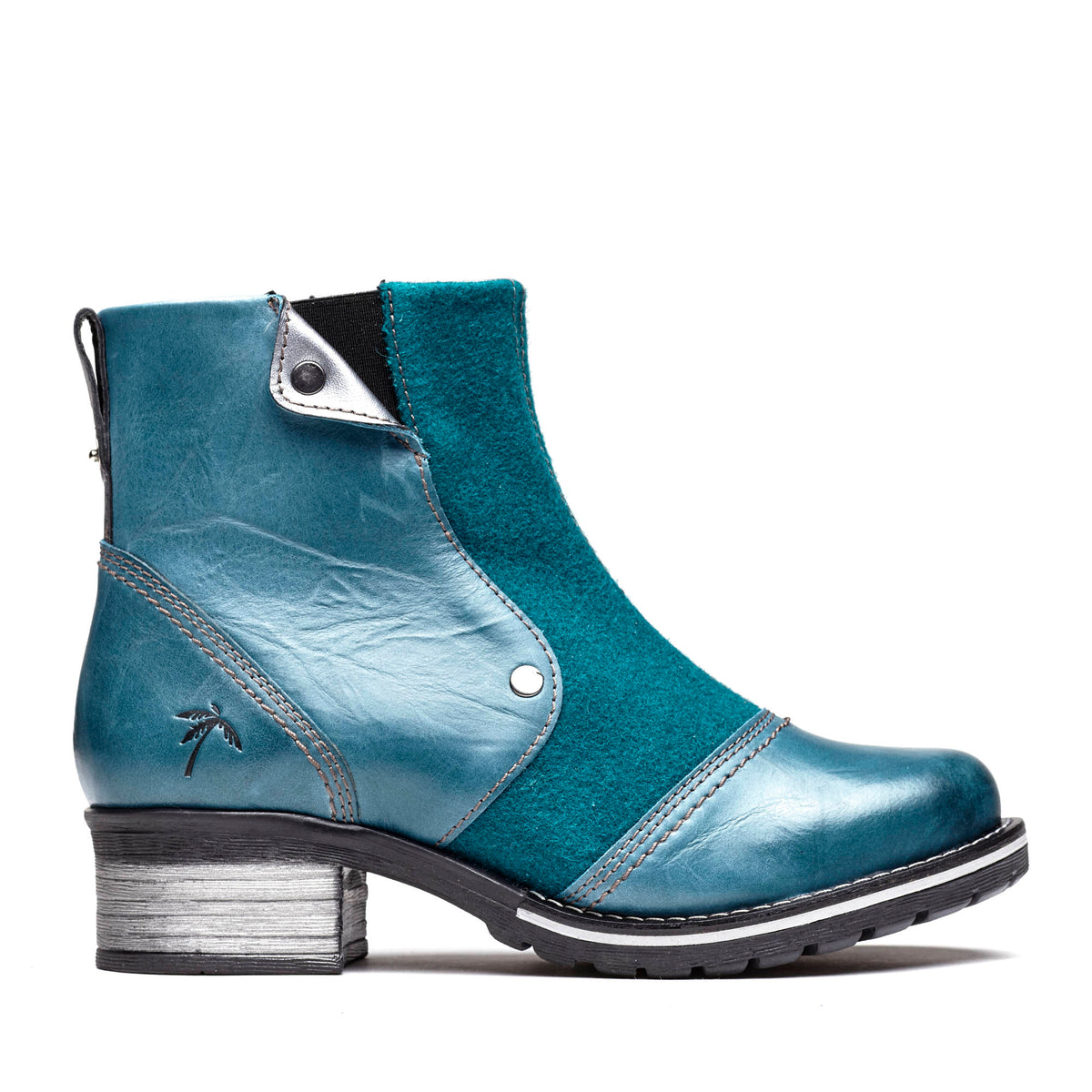 Kassia Leather & Burel Wool Boot