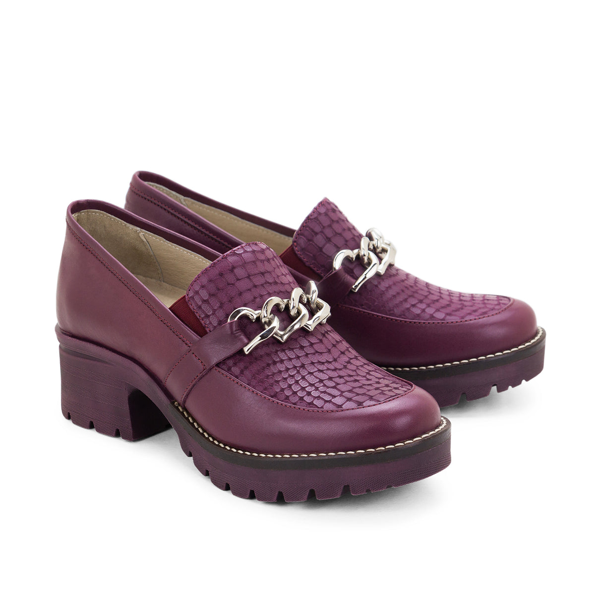 Kella Leather Platform Loafers