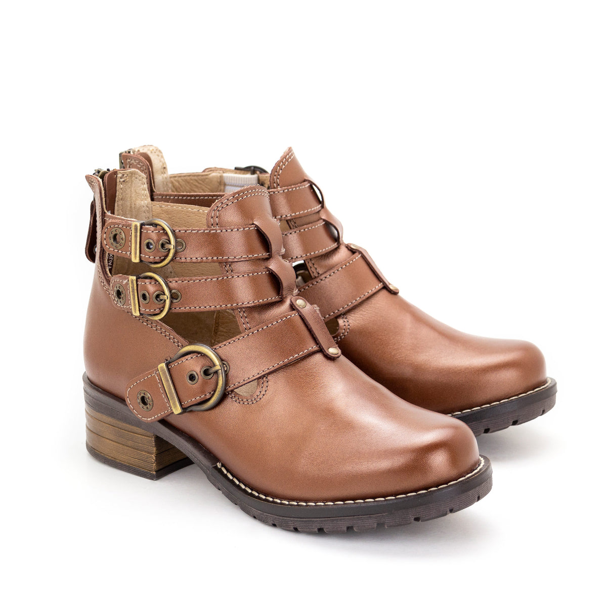 Kelsy Short Summer Pearl Leather Boot